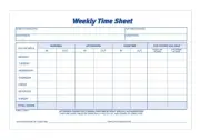 Adams Time Sheet, 9 x 5.5 Inch, Weekly Format, 2-Part, Carbonless, 100-Pack,