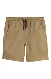 Volcom Kids' Stretch Twill Shorts in Khaki at Nordstrom
