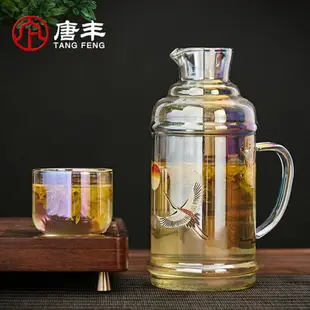 玻璃冷水壺可放冰箱涼水家用大容量耐熱水瓶夏季果汁壺創意一人飲