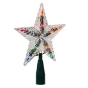 7 Inch Multicolor LED Crystal Star Christmas Tree Treetop by Kurt Adler