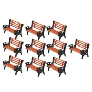 10Pcs Model Train HO N O Scale 1:150 Bench Chair Model Settee Street Park2676
