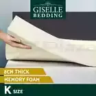 Giselle Bedding Memory Foam Topper 8cm King Mattress Toppers Underlay Pad Mat