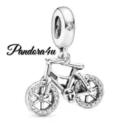Pandora Brilliant Bicycle Dangle Charm Cubic Zirconia NEW TAG FOLDABLE PaN BX