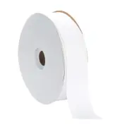 Offray 1.5" Grosgrain Ribbon, White, 50 Yards