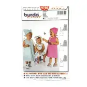 Burda Toddlers Sewing Pattern 9750 Dresses Sleeveless Sizes 6M-3 Uncut