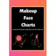 Makeup Face Charts: Blank Workbook Paper Practice Face Charts For Makeup Artists 6