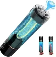 Men's Electric Training Safety Material Enlargement Pump, Vacuum Pump Shirt Men's Air Pressure Device Massager (Black)