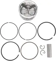 Piston Kit with Rings Premium Stainless Steel High Durability Piston Kit for 4 Stroke 6HP Outboard Motor Boat Engine Maintenance
