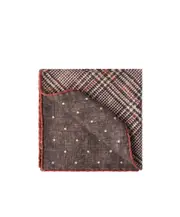 silk pocket square One size brown
