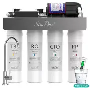 WP2-400GPD 8 Stage UV Under Sink Reverse Osmosis Water Filter System & TDS Meter
