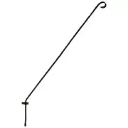 Fence & Deck Rail Hook 3/8 X 36 Inches; Black