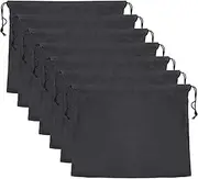 [uxcell] 19.7x15.7 inch Dust Bags for Handbags, 7 Pcs Purse Storage Bag Cover with Drawstring for Travel Storage Pouch Cloth Shoes, Black