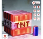 Minecraft Red TNT Mini Fridge 6.7L with Light (Fits 9 Cans) 10.4 x 10 x 10