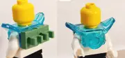 New LEGO ARMOR Shoulder Trans Clear Blue Chi FREE Sand Gree Clips Ninja Battle