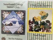 Floral Landscape Quilt Pattern Lot of 2 Marigold Snowbound Cottage Nature