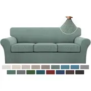 Stretch Couch Covers with Cushion Cover Non-Slip Washable Sofa Covers for 1/2/3/4 Seater - Sage