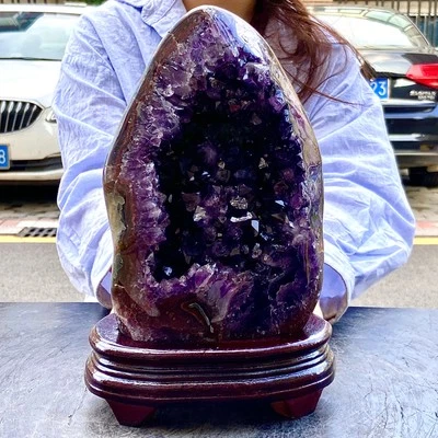 9.25LB Natural amethyst cave quartz crystal cluster mineral specimen healing