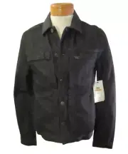 NWT Calvin Klein Jeans Mens Denim Jacket S Navy Indigo (almost black) MSRP$128