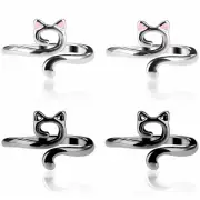YUXIANLB Knitting Crochet Loop Ring for Fingers Metal Open Yarn Guide Crochet...