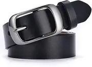 [Generic] Women’s Leather Belts for Jeans Pants Fashion Buckle Ladies Waist Belt