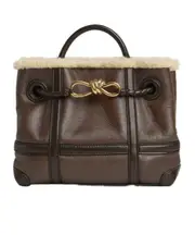 Small magnetic buckle shoulder bag One size Light Brown/Teddy Yellow