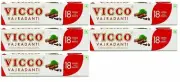 5 X 200g each (Total 5) Vicco Vajradanti Herbal toothpaste for Gums and Teeth