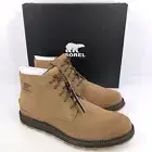 SOREL Men's Fulton Waterproof Boots Color Light Tan Suede Size 10.5
