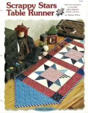 Scrappy Stars Table Runner Creative Scrap Sewing Quilted Pattern Leaflet