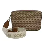 Michael Kors Jet Set Logo East West Crossbody - Beige/Ebony
