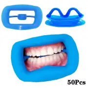 50pcs Dental Teeth Whitening Mouth Prop Opener Cheek Retractor Props Silicone