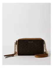 [Calvin Klein] Marybelle Crossbody Bag in Brown Mono