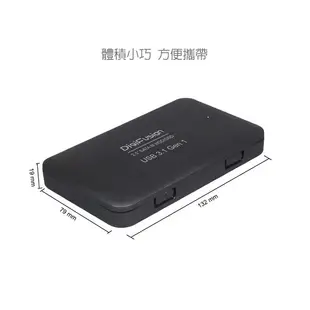 伽利略 USB3.1 Gen1 to SATA/SSD 2.5" 硬碟外接盒 HD-332U31S