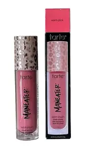 Tarte Maneater Satin Blush Cheek Plump Full Size (Warm Pink, .27OZ)