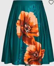City Chic Small Skirt Abigail Plus Size 16 Formal