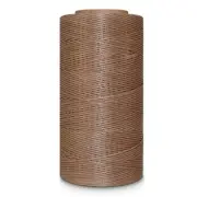 Leather Sewing Thread Stitching String - DIY Craft Flat Waxed Cord (Dark Brown)