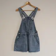 Atmos & Here Denim Pinafore Dress, Size 8
