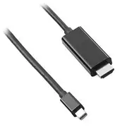 CableMod Mini DisplayPort to HDMI 2.0 Cable Black 2m