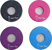 Wine Tapa Drinking Glass Covers- Keeps Bugs and Insects Away Outdoors- Set of 4 No Spill Drink Covers (Malibu)