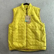 PRANA LIGHTWEIGHT PRIMALOFT ALPINE AIR VEST Men's Size XL YELLOW NEW WITH TAGS!!