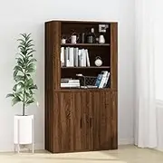 VRAXO Highboard Brown Oak Engineered Wood -48.72KG,3185366