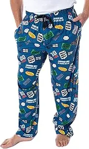 [INTIMO] Seinfeld TV Series Men's Show Themed Designs Allover Pattern Adult Sleep Pajama Pants