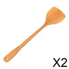 2 Extended Handle Wooden Spatula Rice Spoon Wooden Cookware
