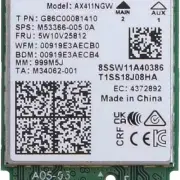 Intel AX411NGW WiFi 6E Tri Band WiFi Card M.2 Key E CNVIo2 802.11ax BT 5.3