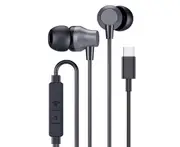 YS6 Wired Earphone HD-calling Subwoofer Stereo Surround Wire Control Mobile Phone In-Ear Wired Earbud for Home-Grey