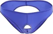 [Generic] Illimitable Man Fashion Casual Sexy Thong Underwear T Pants Ice Silk Valentines Men Gift Set (Purple #1, One Size)