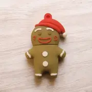 Cute Little Gingerbread Man USB 2.0 Flash Drive Memory Stick Thumb 16Gb Rubber