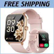 Stylish Women's Smart Watch: HD Touch Screen, Bluetooth Calls & Health Monitor