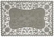 Royal Rectangular Foil Placemats, 9.75 x 14.5 Inches, Silver, Pack of 6 (26515)