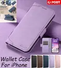 For iPhone 16 15 Pro Max Plus 14 13 12 Case Wallet Magsafe Leather Flip Cover