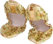 [VALICLUD] Anti-Slip Stretchy Cord Dance Shoes for Ballet Latin Contemporary Dance Golden
